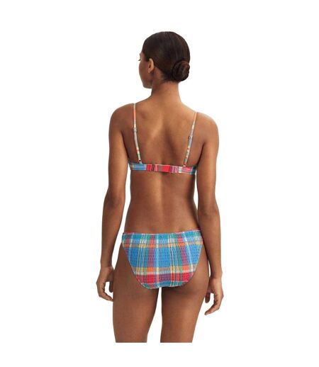 Womens/ladies Plaid Hipster Bikini Bottoms Multicoloured Ralph Lauren