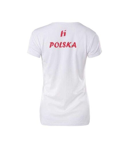 T-shirt Poland Fan Femme Blanc Huari