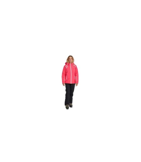 Womens/ladies Patterned Hooded Regular Ski Jacket Prism Pink Spyder