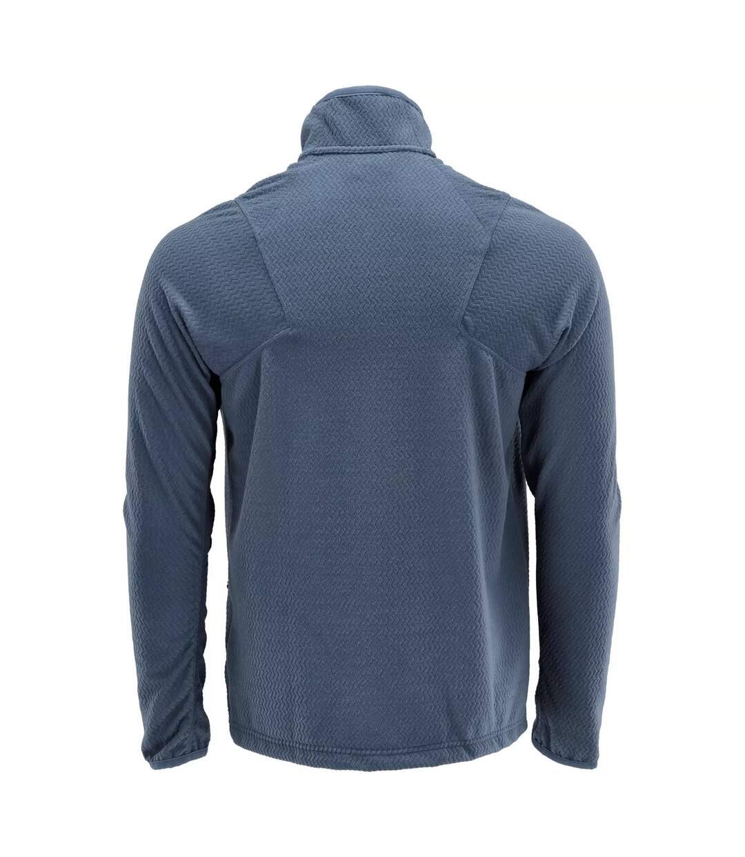 Mens Customised Patterned Fleece Jacket Stone Blue Mascot-2