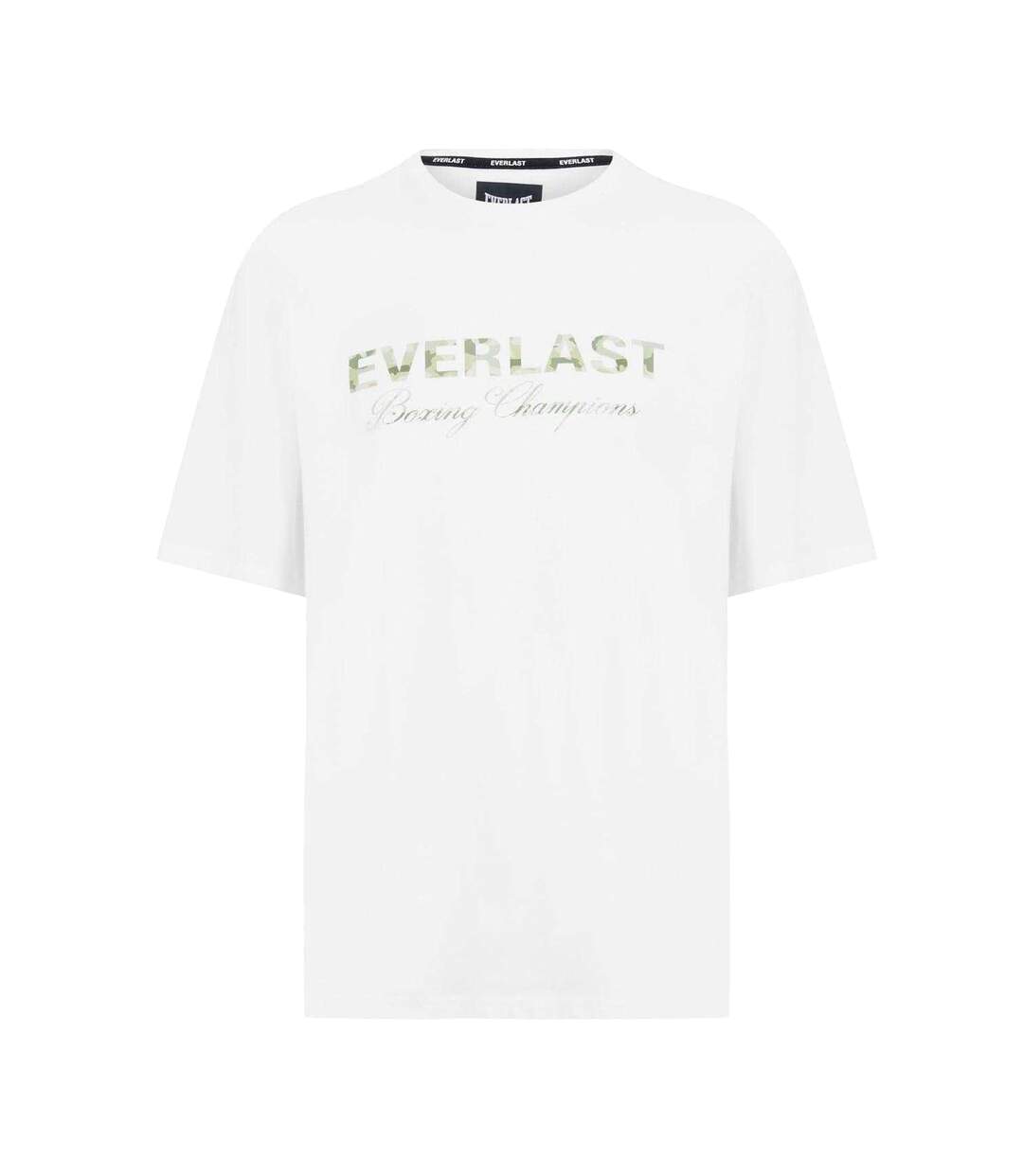 T-shirt Motif/style Logo Camouflage Homme Blanc Everlast-2