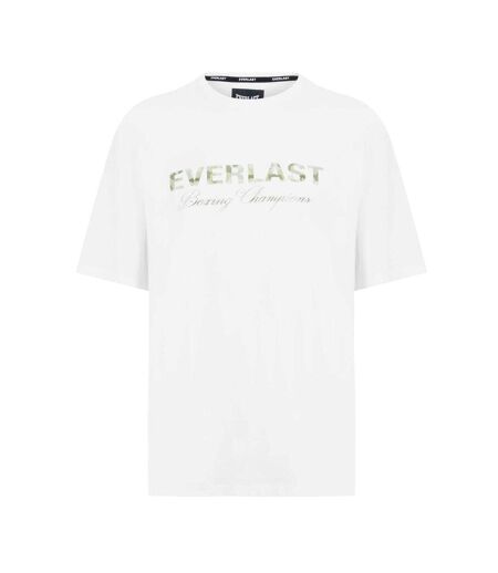 T-shirt Motif/style Logo Camouflage Homme Blanc Everlast