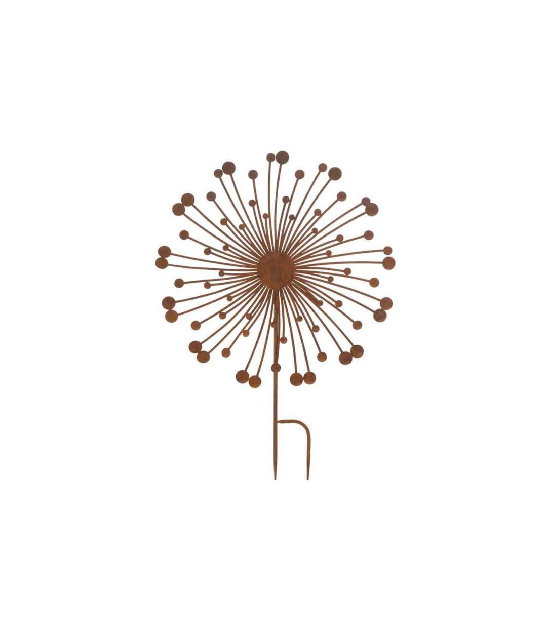 Décoration de Jardin en Métal Abstrait 70cm Marron-1
