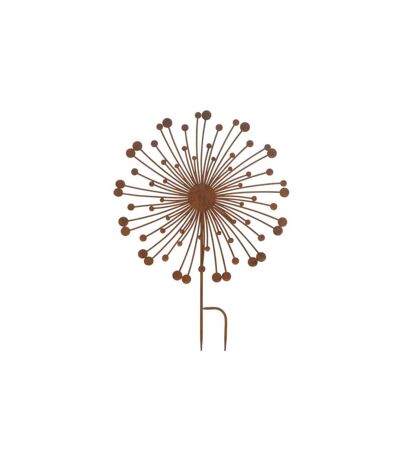 Décoration de Jardin en Métal Abstrait 70cm Marron