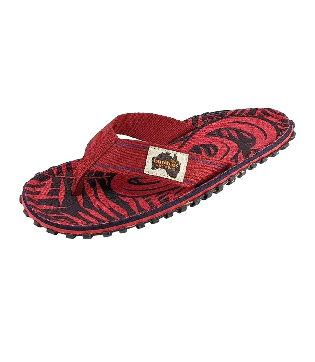 Tongs Motif/style À Motifs Islander Homme Rouge Gumbies-1