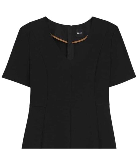 Robe Manches Courtes Motif/style Longueur Genoux Damaisa Femme Noir Boss