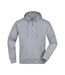 Sweat À Capuche Homme Gris Chiné James And Nicholson-1