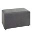 Coffre de Rangement Design Lumyna 65cm Gris-1
