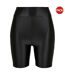 Pack Of 2  Womens/ladies Metallic Shiny High Waist Cycling Shorts  Black Urban Classics-1