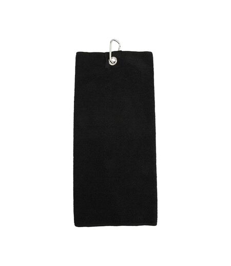 Serviette De Golf 55 Cm X 40 Cm Noir Towel City