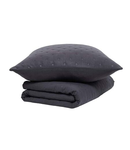 Couvre lit noir + 2 taies d'oreiller today 240x220