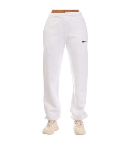 Pantalon De Jogging Spary Helvetica Femme Blanc Noir Off White