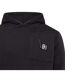 Mens Portville Logo Hoodie Black Crosshatch-3