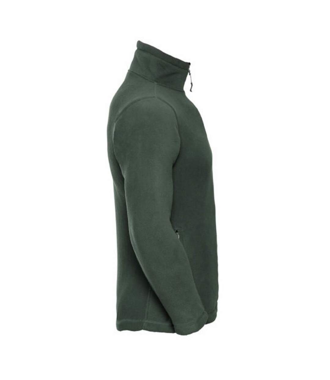 Polaire à fermeture zippée homme vert bouteille Russell-2