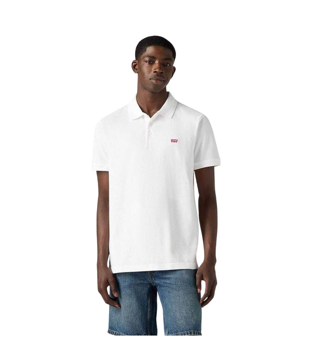 Mens Housemark Batwing Logo Polo Shirt White Levis-4