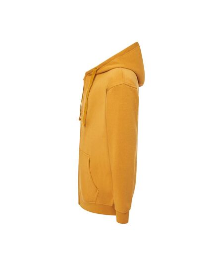 Veste À Capuche Motif/style Uni Adulte Moutarde JHK