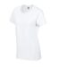 T-shirt femme blanc Gildan-3