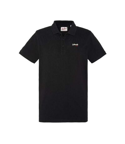 Polo Noir Homme Schott S0022 - S