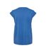 T-shirt bleu femme pieces lurex stripes-2