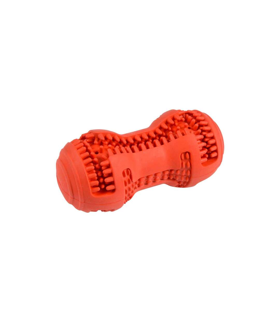 Jouet pour Chien Distributeur Os 10cm Rouge-1
