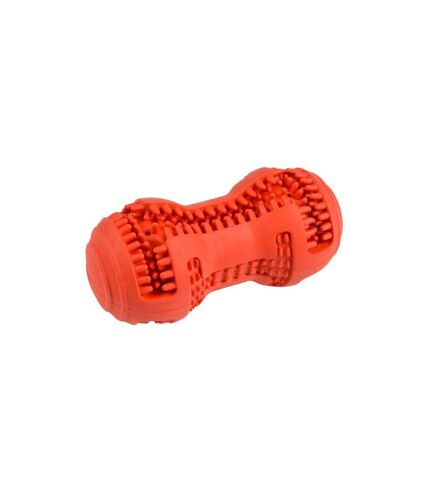 Jouet pour Chien Distributeur Os 10cm Rouge