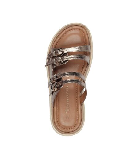 Sandales Compensé Cuir Tamaris