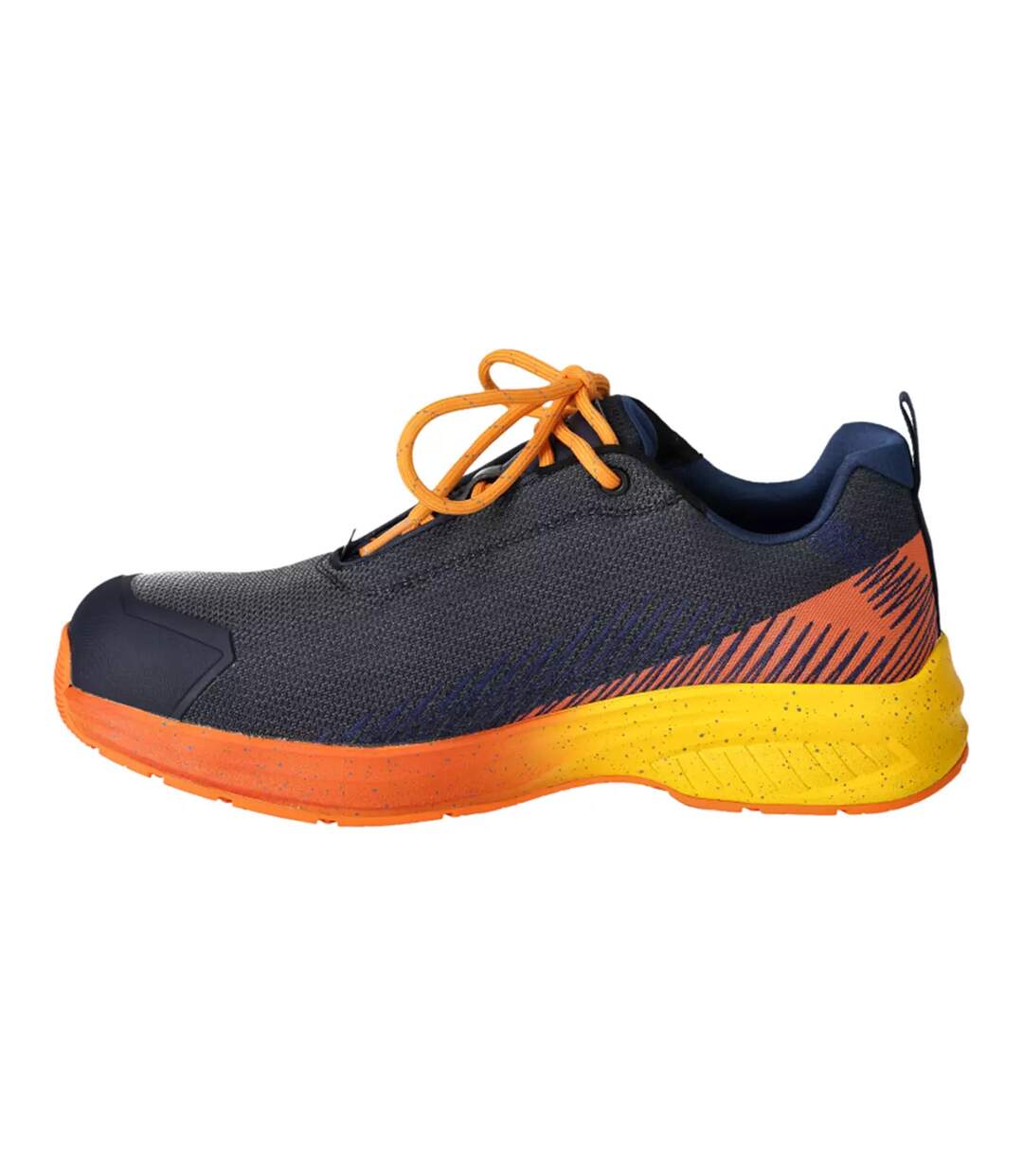 Chaussures De Sécurité Personnalisées Pour Femmes/femmes Bleu Marine Foncé Orange Vif Mascot-3
