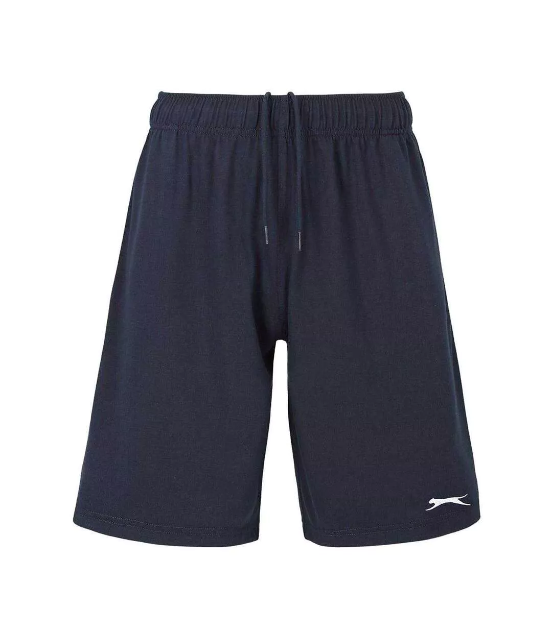 Mens Cotton Blend Casual Jersey Shorts Navy Slazenger-1