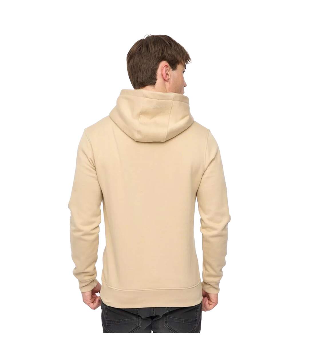 Sweat À Capuche Haromere Homme Beige Gris Crosshatch-3