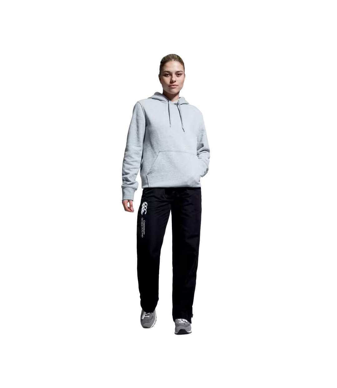 Womens/ladies Open Hem Training Jogging Bottoms Black Canterbury-1