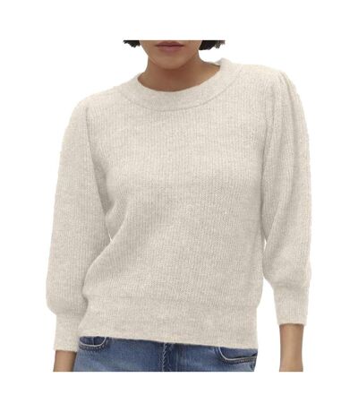 Pull beige femme vero moda vigga - xl