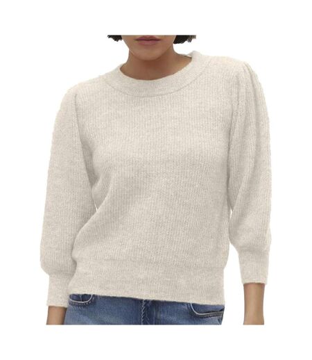 Pull beige femme vero moda vigga - xl