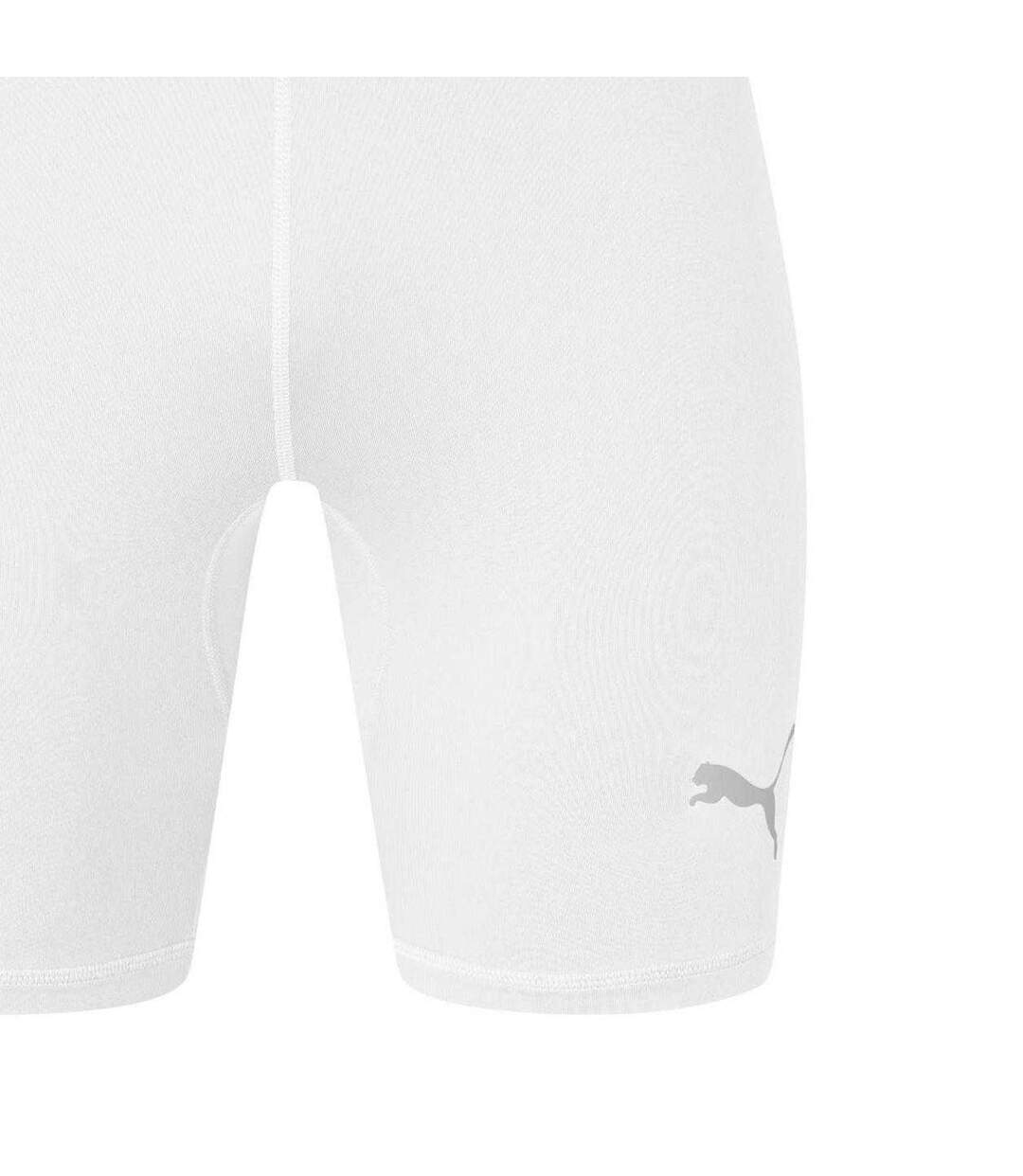 Mens Liga Short Tights White Puma-2