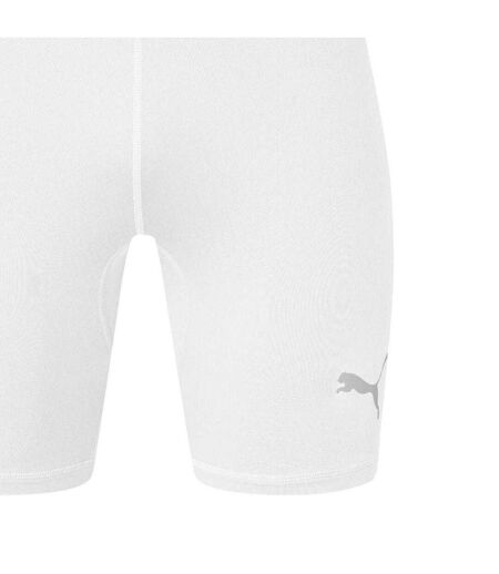 Mens Liga Short Tights White Puma