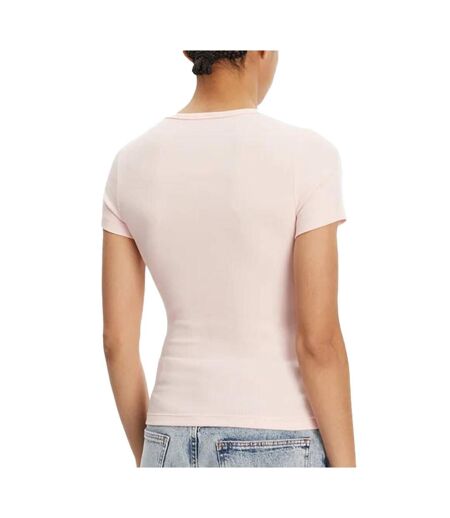 T-Shirt rose femme tommy hilfiger badge - l