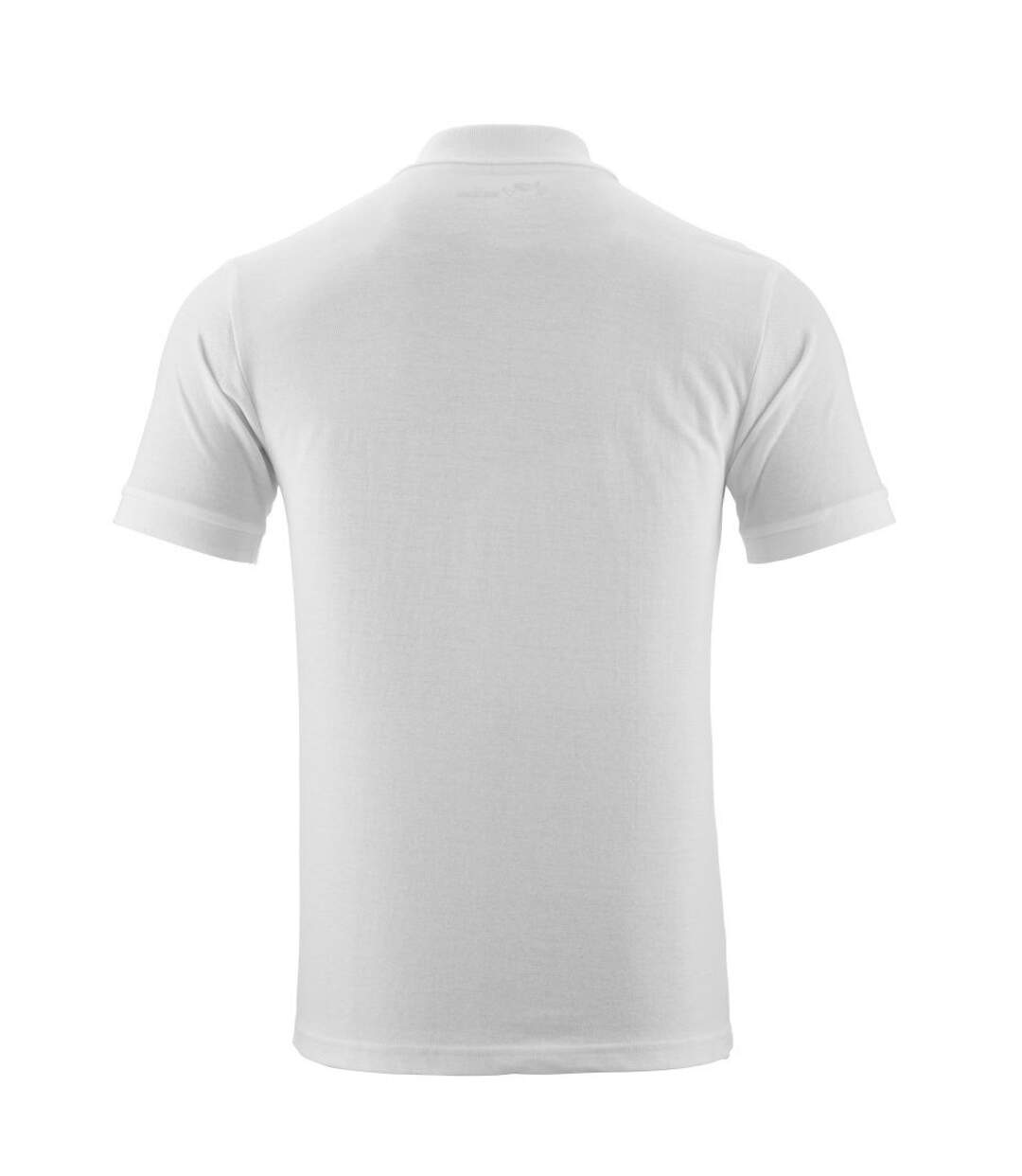 Polo Motif/style Uni Crossover Homme Blanc Mascot-2