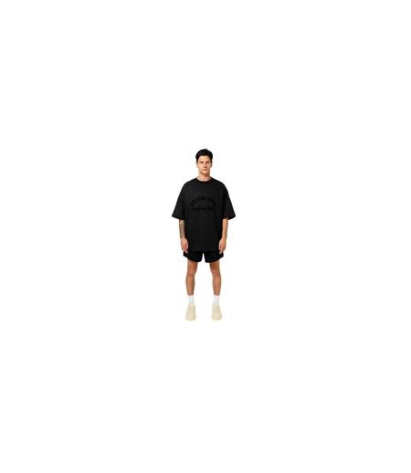 T-shirt Manches Courtes Motif/style Logo Homme Noir Essentials