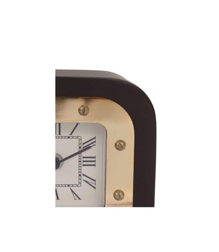 Paris Prix - Horloge à Poser vouman 14cm Or & Noir