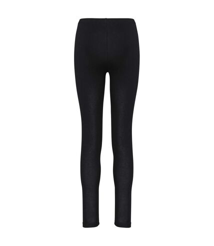 Womens/ladies plain leggings black Proact