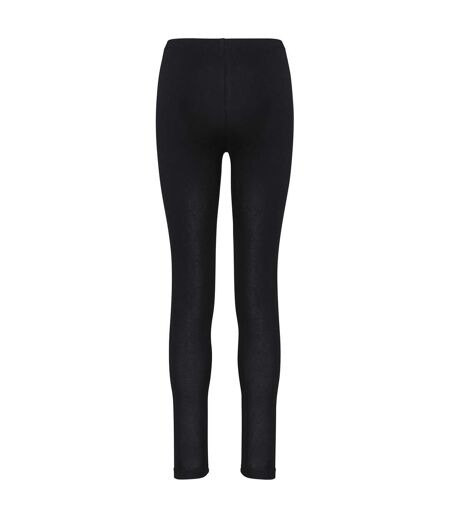 Womens/ladies plain leggings black Proact