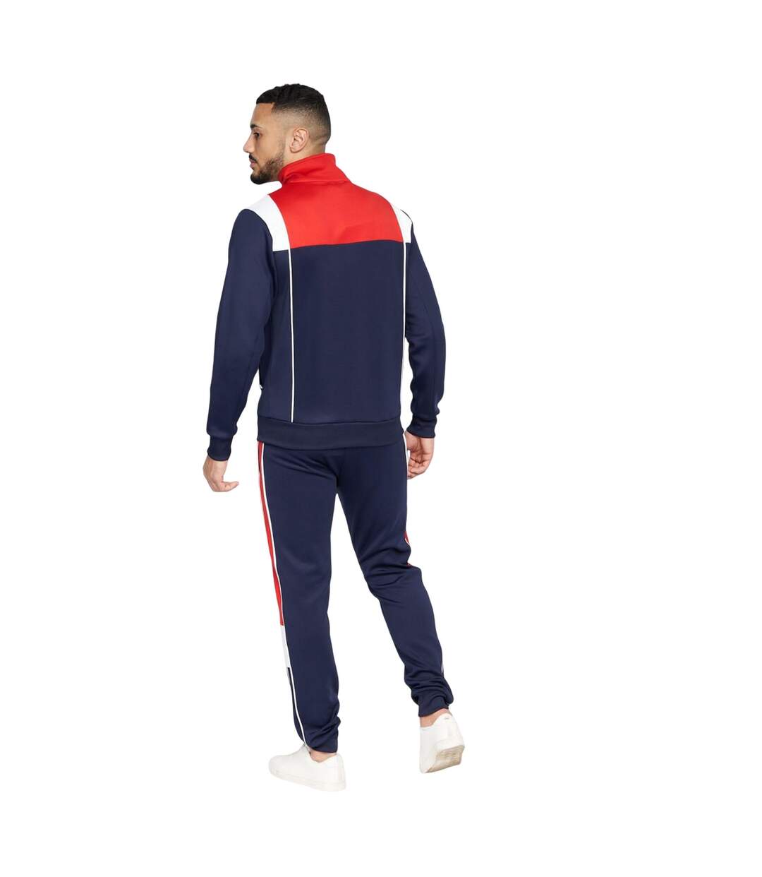 Ensemble De Survêtement Chinooks Homme Bleu Marine Rouge Crosshatch-3