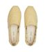 Womens/ladies Alpargata Classic Canvas Flat Espadrilles Yellow Toms-3