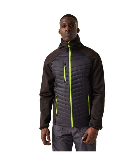 Doudoune hybride navigate homme noir / vert citron Regatta