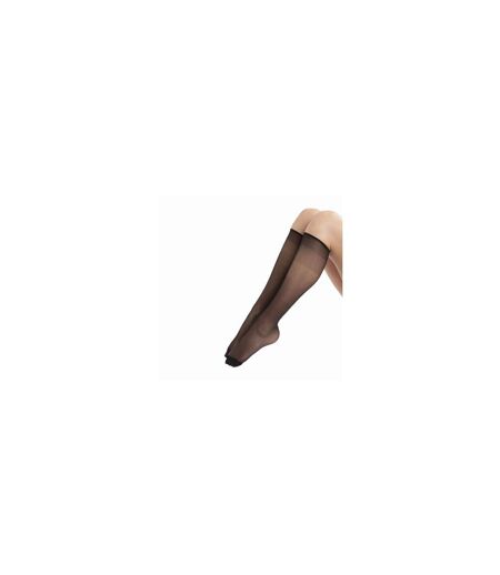 Mi-bas voile brillant bord sans compression 15D SUBLIM, lot de 2 paires