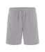Comfy Co Mens Elasticated Lounge Shorts (Heather Grey)