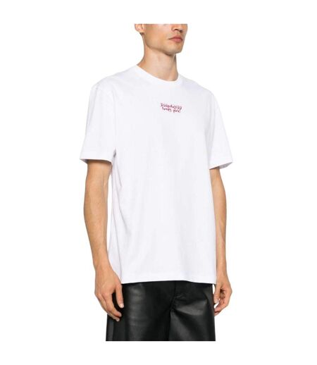 Mens Loves You Logo T-shirt White DSquared2