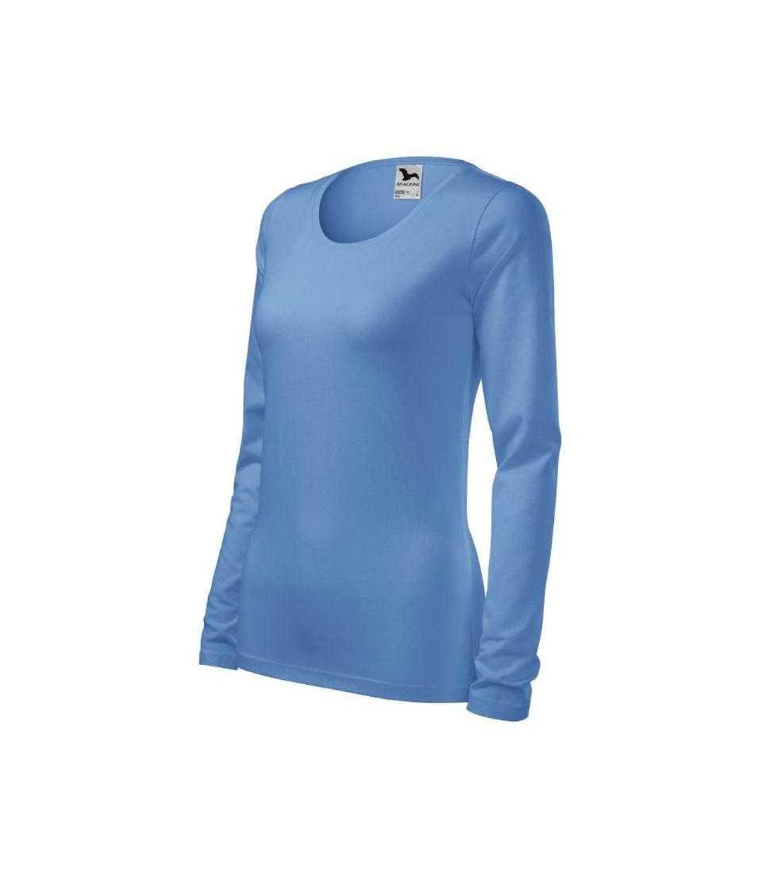 T-shirt Manches Longues Femme Bleu Clair Malfini-3