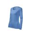 T-shirt Manches Longues Femme Bleu Clair Malfini-3