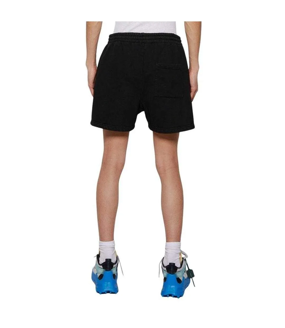 Mens Bookish Sweat Shorts Black Off-White-2