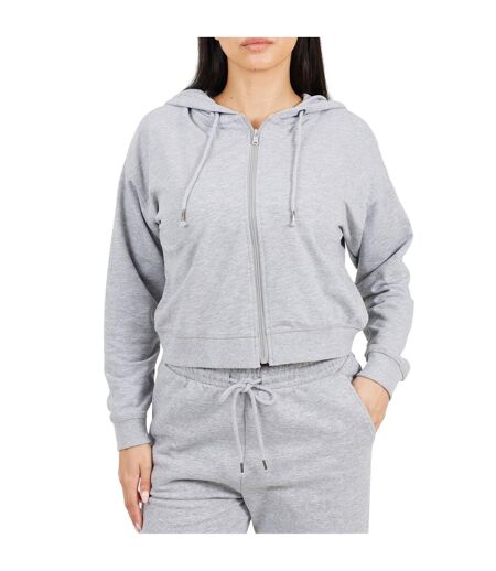 Veste À Capuche Femme Gris Chiné Brave Soul